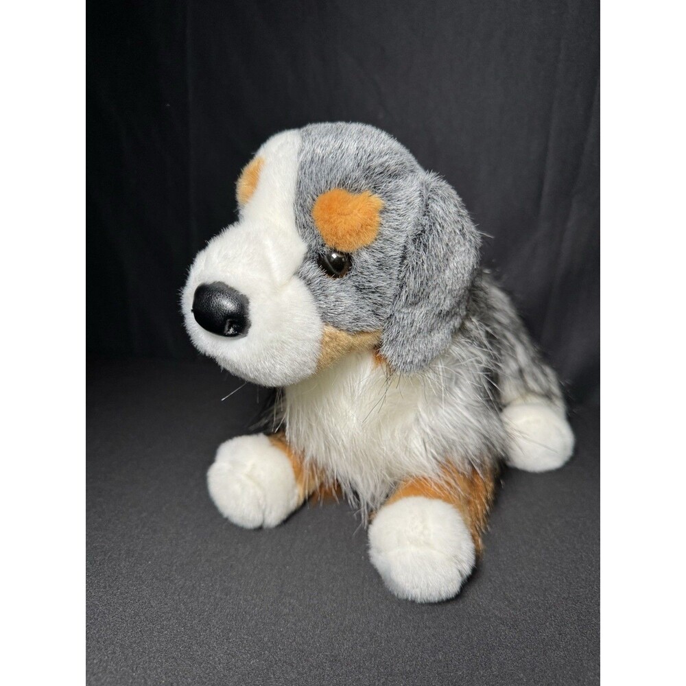 Douglas Australian Shepherd Dog Plush Realistic Puppy 2022 Stuffed Animal 13"